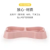 Pet double bowls, dog bone-shaped pet bowls, macaron-shaped dog double bowls, pet bowls, dog bowls, cat bowls wholesale details Picture